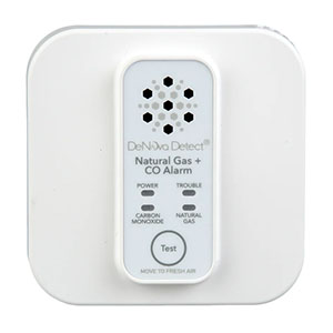 DeNova Detect 10-Year Battery-Powered Carbon Monoxide + Natural Gas Alarm